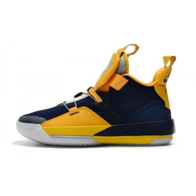 Nike Erkek Air Jordan 33 Michigan Pe Lacivert Mavi Basketbol Ayakkabısı Türkiye - 38N1CVL0